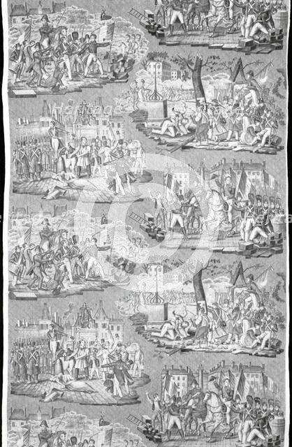 Panel (Furnishing Fabric), Rouen, c. 1830. Creator: Henry Manufactory.