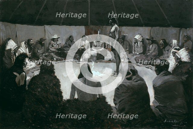 I Will Tell the White Man, c. 1900. Creator: Frederic Remington.