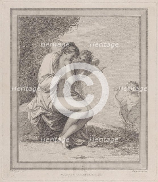 Ariadne, Cupid and Bacchus, 1788. Creator: Francesco Bartolozzi.