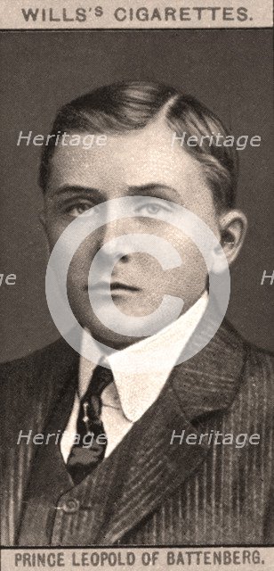Prince Leopold of Battenberg, 1908.Artist: WD & HO Wills