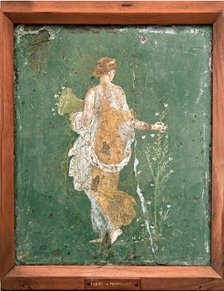 Flora, 1st century. Creator: Roman-Pompeian wall painting.
