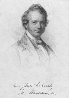 Joseph Beaumont, mid 19th century. Creator: William Holl.