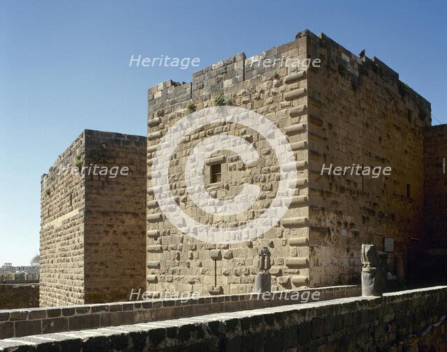The citadel, built in the 8th century, Bosra, Syria, 2001. Creator: LTL.