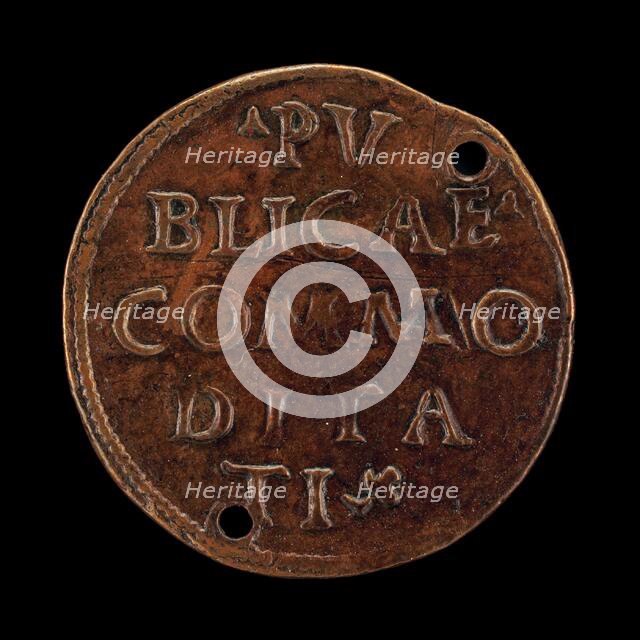 Inscription [reverse], 15th century. Creator: Unknown.