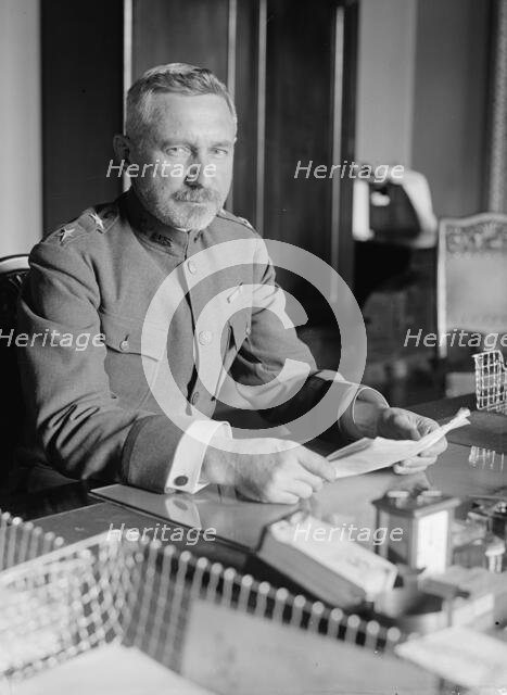 Maj. Gen. Peyton C. March, U.S.A., Chief of Staff, at Desk, 1918. Creator: Harris & Ewing.