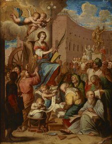 Apotheosis of Saint Catherine, 17th century. Creator: Unknown.