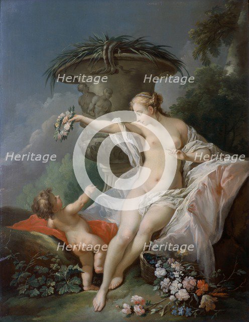 'Venus and Cupid', c18th century. Artist: Unknown.