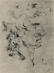 'Profile of a Man to the Right', c1480 (1945). Artist: Leonardo da Vinci.