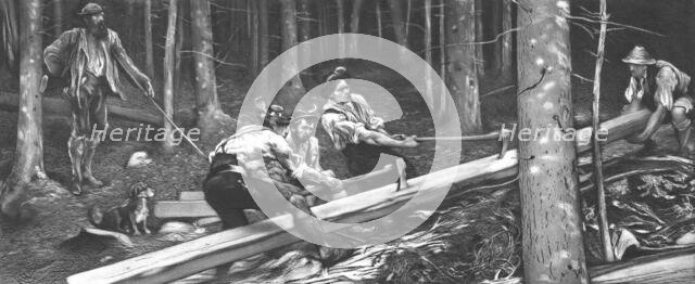 ''The Wood-cutters', after Hubert Herkomer, Esq., A.R.A., c1880-83. Creator: Hubert von Herkomer.