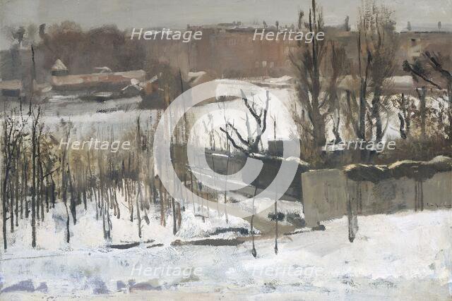View of the Oosterpark, Amsterdam, in the Snow, 1892. Creator: George Hendrik Breitner.
