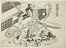 Legend of Taishi, Scene 2 (Taishiden nidanme), from the series "Famous Scenes from..., c. 1705/06. Creator: Okumura Masanobu.