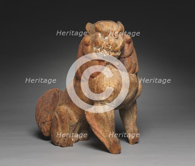 Pair of Koma-inu: Guardian Lion-Dogs, 1185-1333. Creator: Unknown.