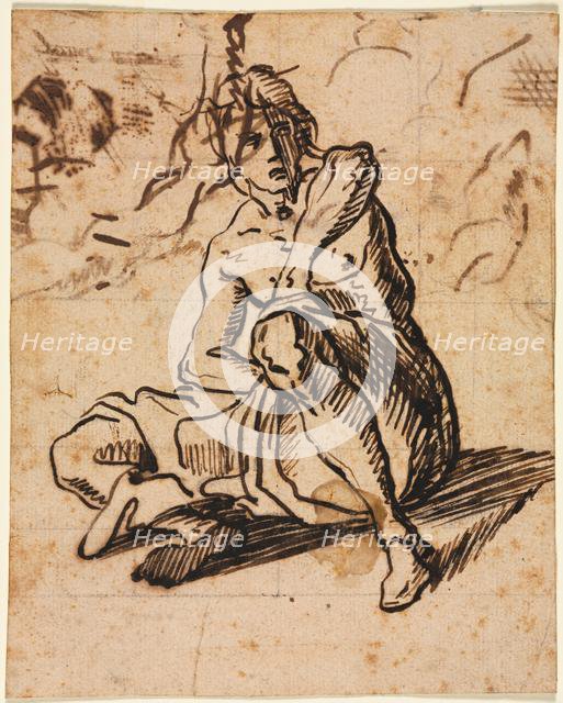Seated Figure, 1600s. Creator: Unknown.