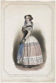 Portrait of Albina Maray, 1851. Creator: Eduard Kaiser (Austrian, 1820-1895).