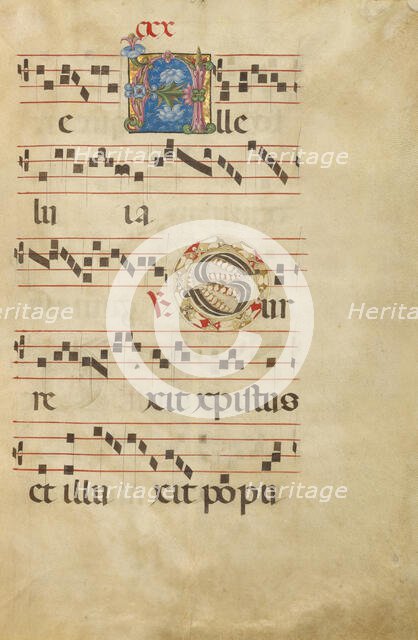 Decorated Initial A; Decorated Initial S; Gradual, about 1460-1480. Creator: Unknown.