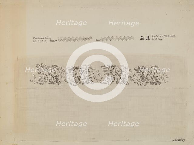 Dress (detail), 1937. Creator: Irene M. Burge.