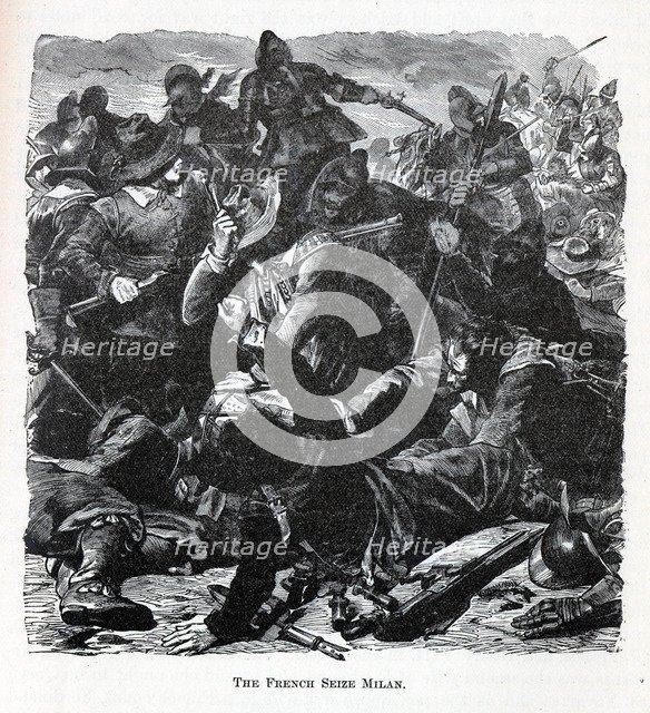 The French Seize Milan, 1882. Artist: Anonymous  