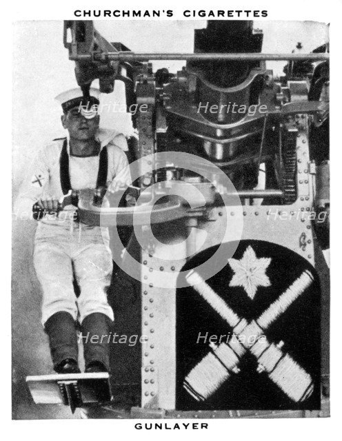 Gunlayer, 1937.Artist: WA & AC Churchman
