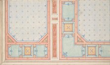 Design for a ceiling, second half 19th century. Creators: Jules-Edmond-Charles Lachaise, Eugène-Pierre Gourdet.