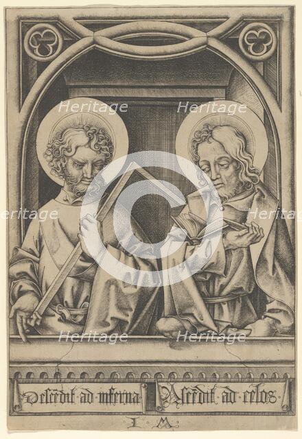 Saints Thomas and James the Lesser, from The Apostles,.n.d. Creator: Israhel van Meckenem.