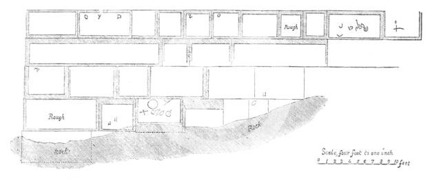 The Explorations at Jerusalem: a portion of the Haram Wall (east side), 1869. Creator: Unknown.