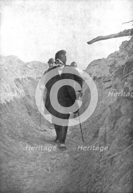 'M. Clemenceau sur le Front; Heures derobees au repos prescrit par la Faculte: souffrant..., 1918. Creator: Unknown.