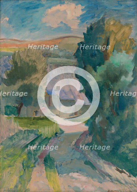 Landscape study, 1940. Creator: Bedrich Hoffstädter.