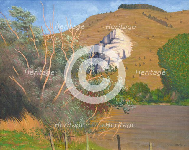 Bords de Seine à Tournedos, 1920. Creator: Vallotton, Felix Edouard (1865-1925).