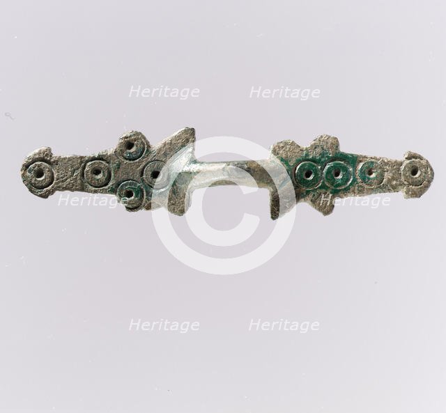 Equal-Arm Brooch, Frankish, 7th-8th century. Creator: Unknown.