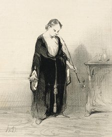 O Plaisir de l'opium que tu me ravis!..., 1844. Creator: Honore Daumier.