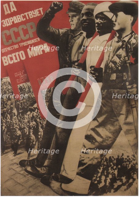 Long live the USSR, 1931. Artist: Klutsis, Gustav (1895-1938)