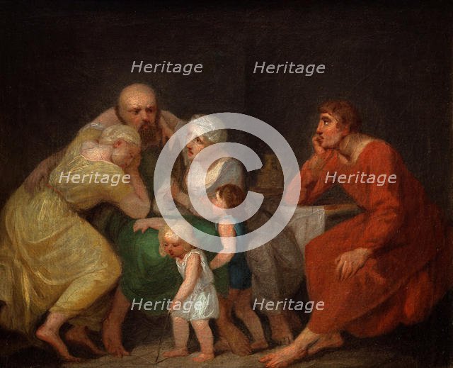 A farewell scene. Creator: Abildgaard, Nicolai Abraham (1743-1809).