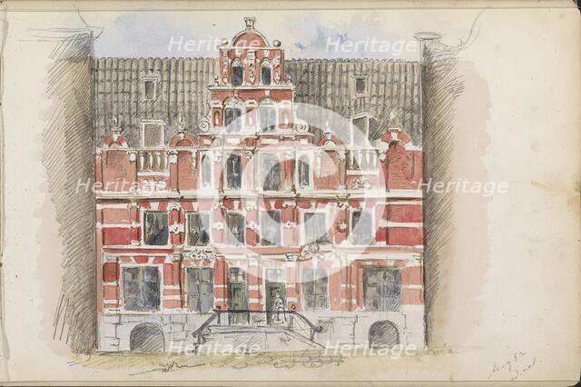 House Bartolotti at the Herengracht 170-172, 1862. Creator: Isaac Gosschalk.