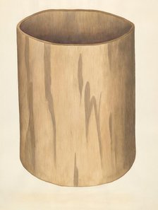 Flour Barrel, c. 1938. Creator: Wilbur M Rice.