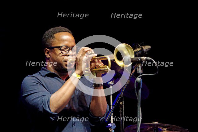 Ambrose Akinmusire, Love Supreme Jazz Festival, Glynde Place, East Sussex, 2015. Artist: Brian O'Connor.