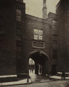 Lincoln's Inn, Gate House, 1876. Creator: Alfred H. Bool (British); album issued by The Society for Photographing the Relics of Old London; John Bool (British), and.