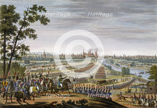 The entry of the French into Moscow, 14th September 1812. Artist: Edme Bovinet