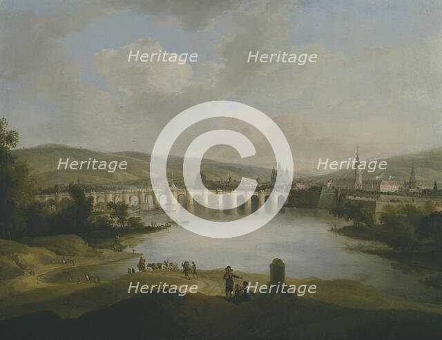 View of a Town, mid-18th century. Creator: Christian Wilhelm Ernst Dietrich.