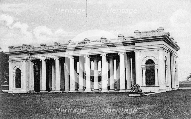 Princep Ghat, Strand Road, Calcutta, India, early 20th century.Artist: Newman