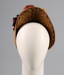 Hat, American, 1883. Creator: Unknown.