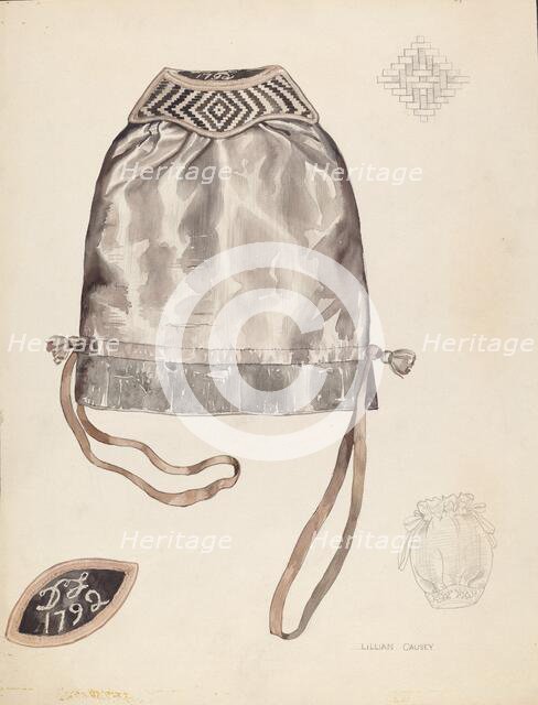 Bag, c. 1937. Creator: Lillian Causey.