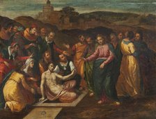The Raising of Lazarus, 17th century. Creator: Scarsellino.