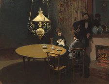 Interior, after Dinner, 1868/1869. Creator: Claude Monet.