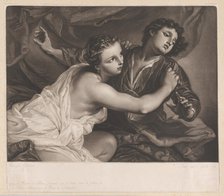 Joseph and Potiphar's Wife, 1793. Creator: Joseph Adrianus Clarot.