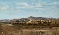 Village of Lauris, in Vaucluse on the Banks of the River Durance, 1868. Artist: Paul Guigou.
