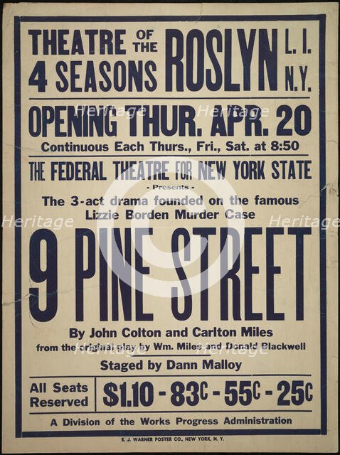 9 Pine Street, Roslyn, NY, 1939. Creator: Unknown.