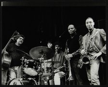 The JJ Johnson Quintet at the Hertfordshire Jazz Festival, St Albans Arena, 4 May 1993: Rufus Reid  Artist: Denis Williams