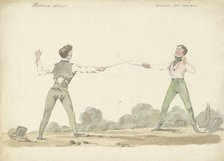 Dueling men, 1811-1873. Creator: Pieter van Loo.