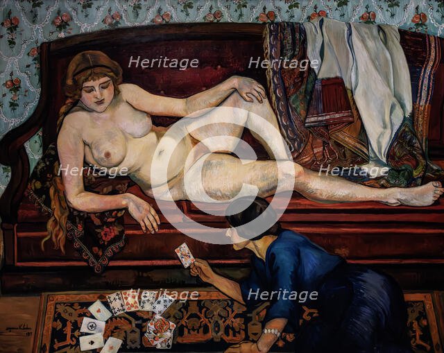 L'avenir révélé ou la diseuse de bonne aventure (The future Revealed or the Fortune-Teller), 1912. Creator: Valadon, Suzanne (1865-1938).