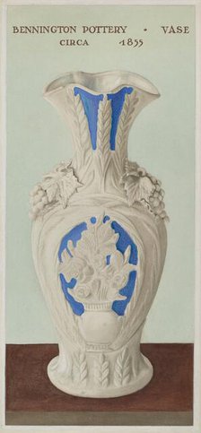 Porcelain Vase, c. 1938. Creator: Herbert Gallager.